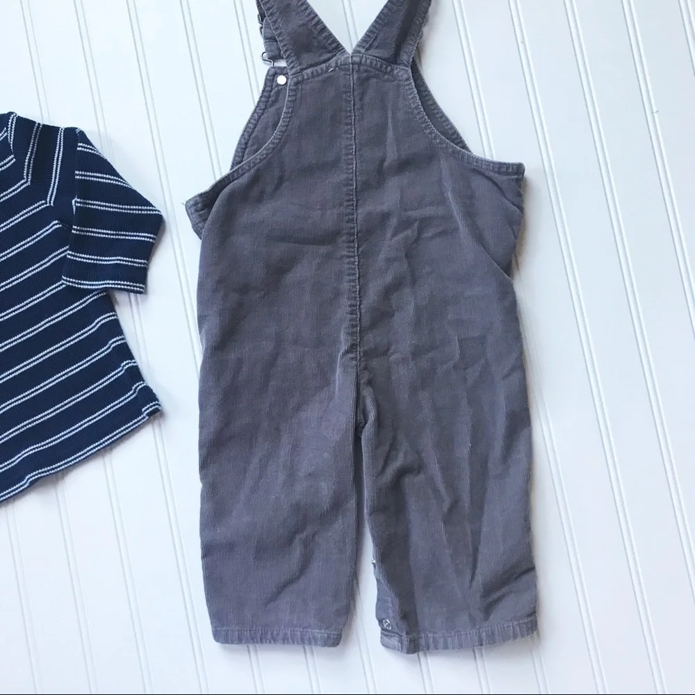 •Carter’s• corduroy overalls/waffle knit top set